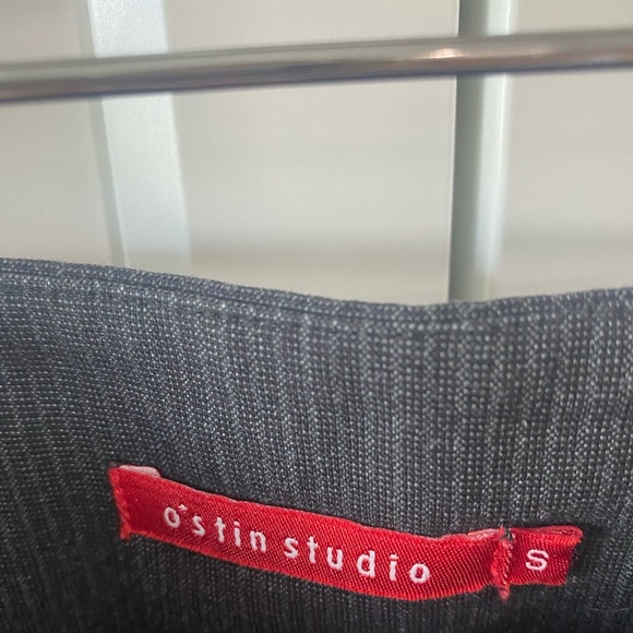 *SOLD*π FREE ADD ON High Waisted Dark Gray Pencil Skirt with a Bow - Picture 6 of 7